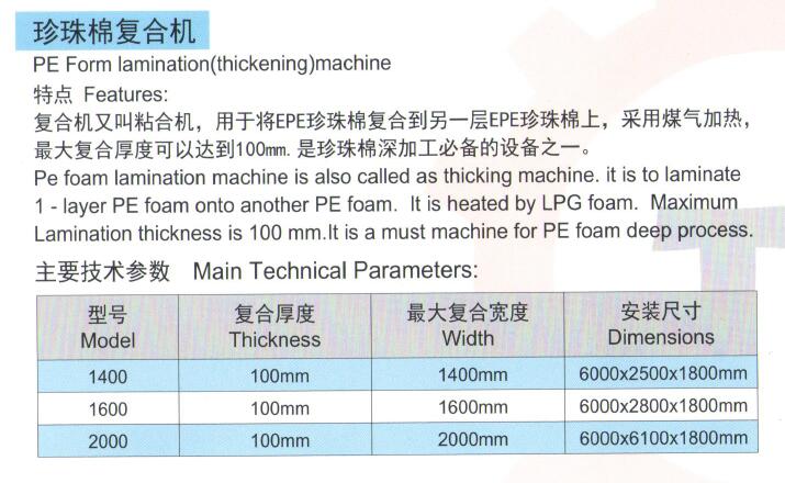 珍珠棉復(fù)合機(jī)